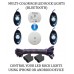 COLOR CHANGING LED ROCK LIGHT - BLUETOOTH RGB CONTROLLER - 4PC